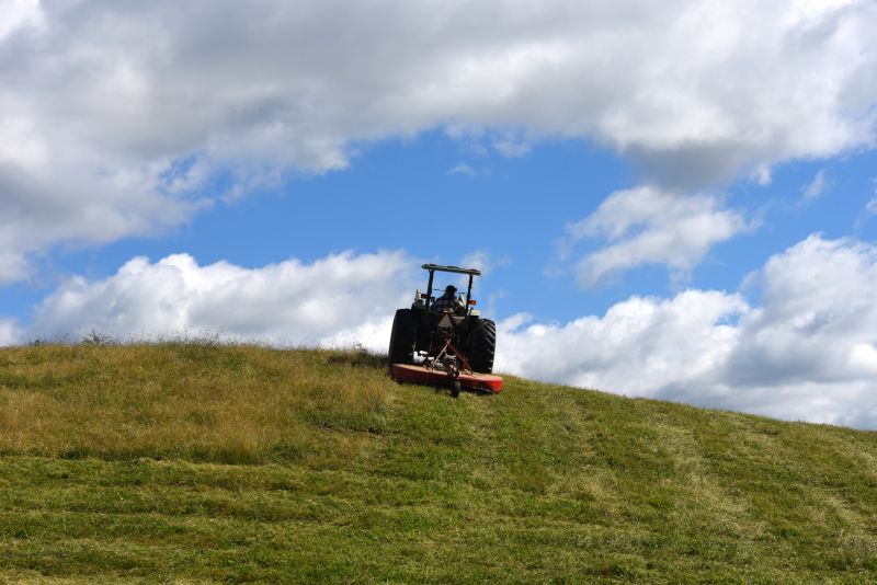 Bush Hogg on a Tractor